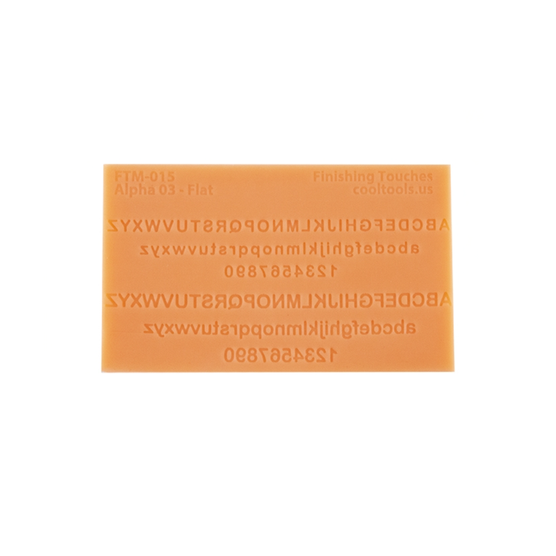 Cool Tools Finishing Touches Alphabet 3 - Arial font