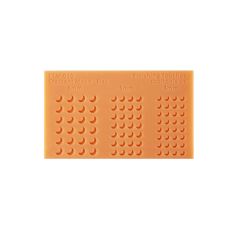 Silicone Mold - Flat Moon Shapes
