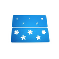 Embossing Template Set - 5 Petal Flowers