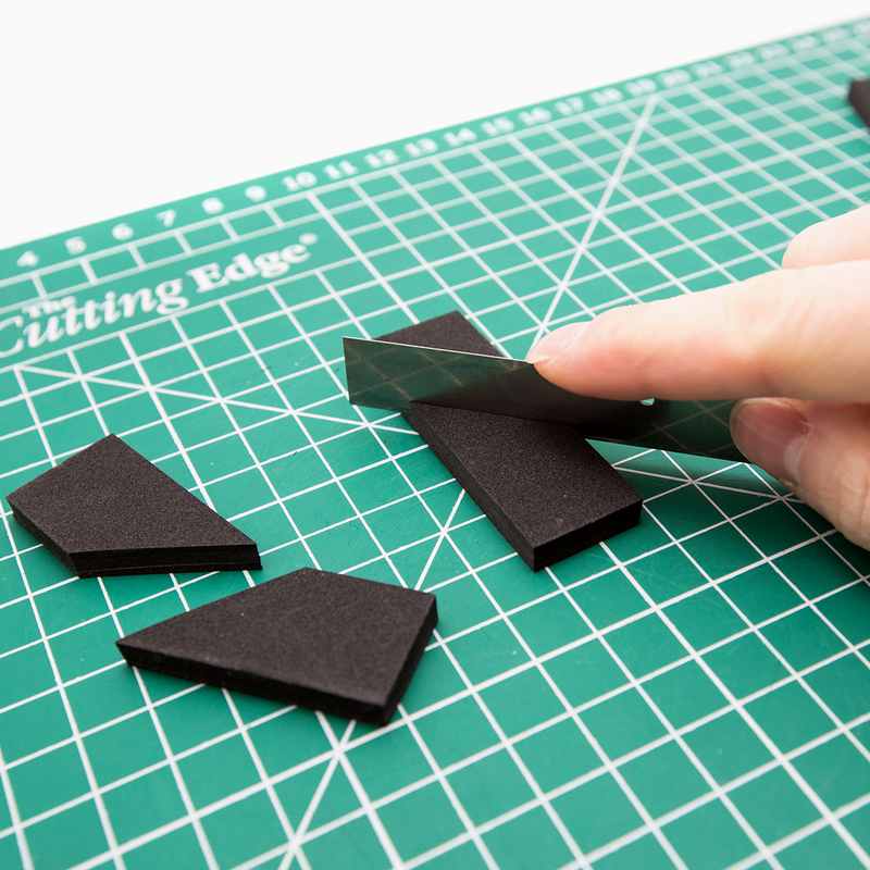 You can cut them with scissors but we suggest using a blade.