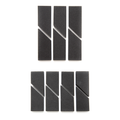 Foam can be cut into 6 or 8, depending on your preferred size to work with.
