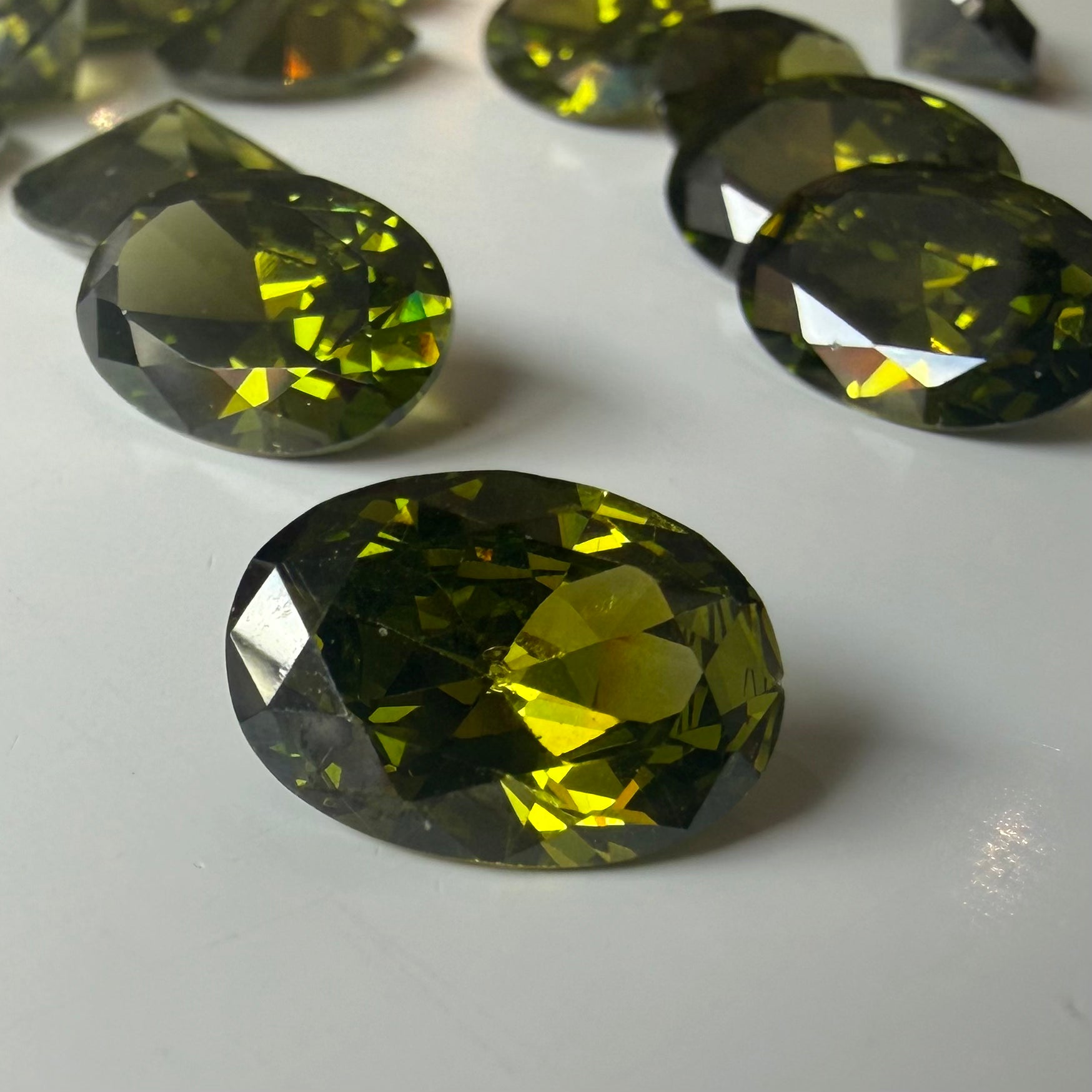 Lab Created Gemstone - Peridot Oval