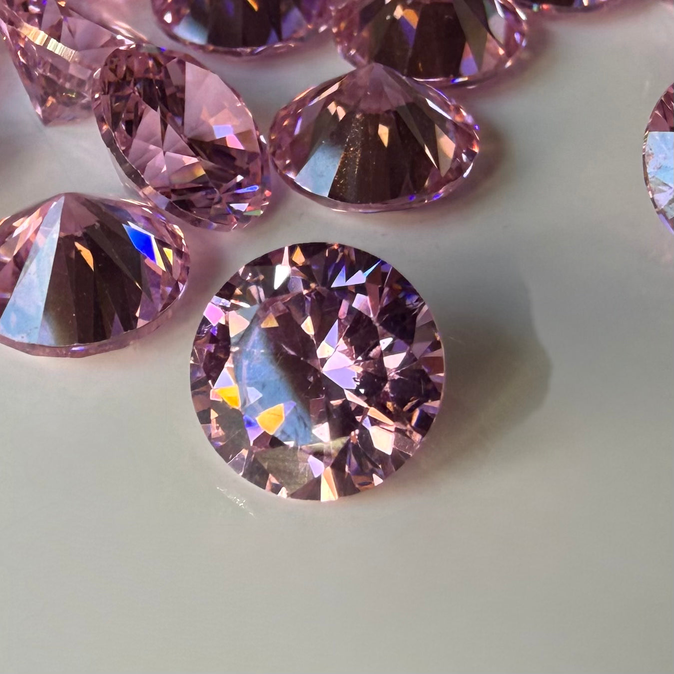 Lab Created Gemstone - Pink Round