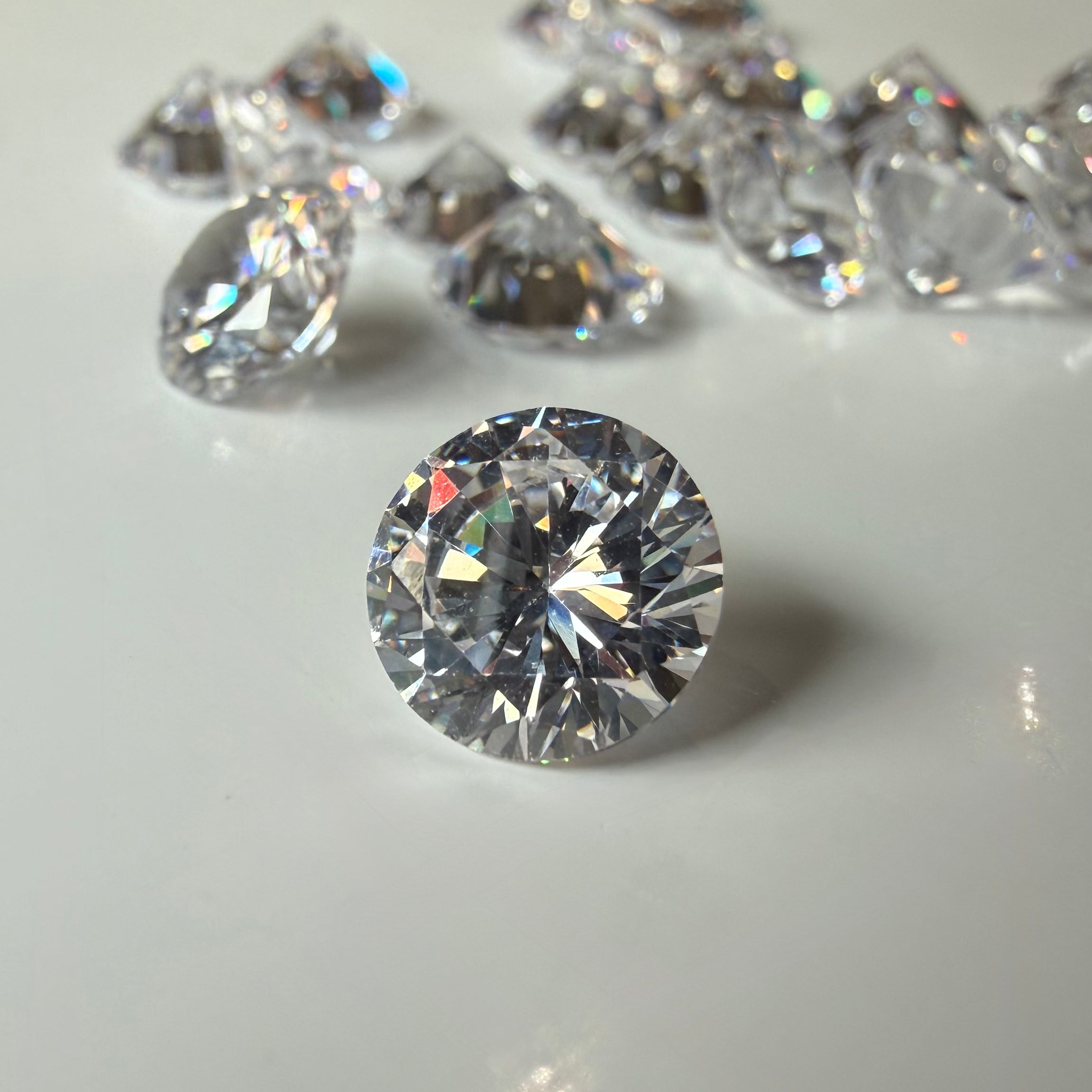 Lab Created Gemstone - White Round