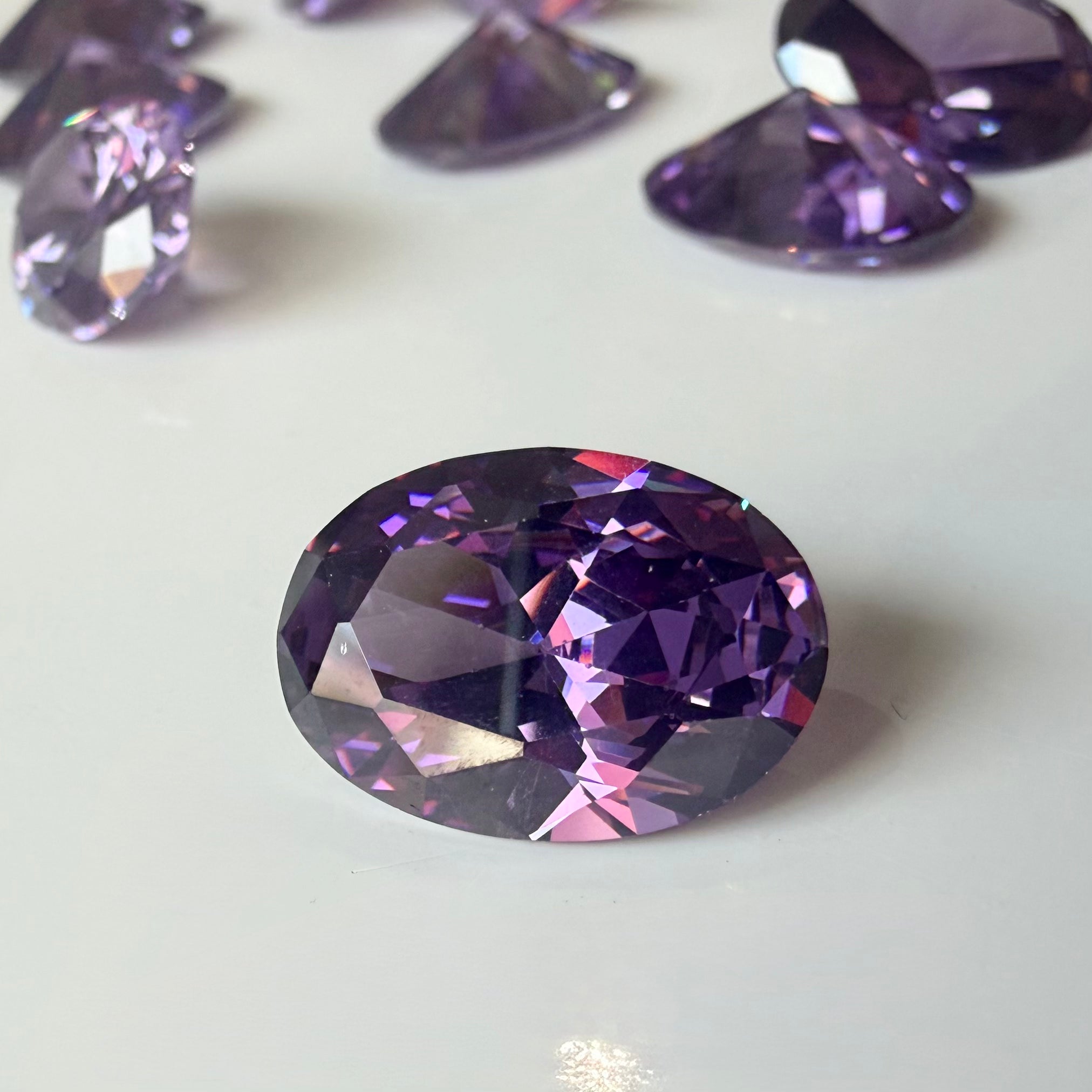 Lab Created Gemstone - Amethyst Oval