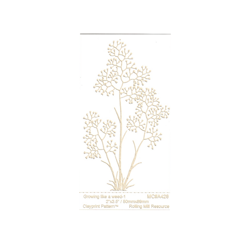 RMR Laser Texture Paper - Growing Like a Weed 1 - 50 x 89mm