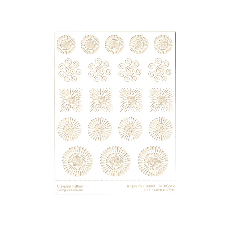 RMR Laser Texture Paper - I'll Spin You Round - 102 x 127mm