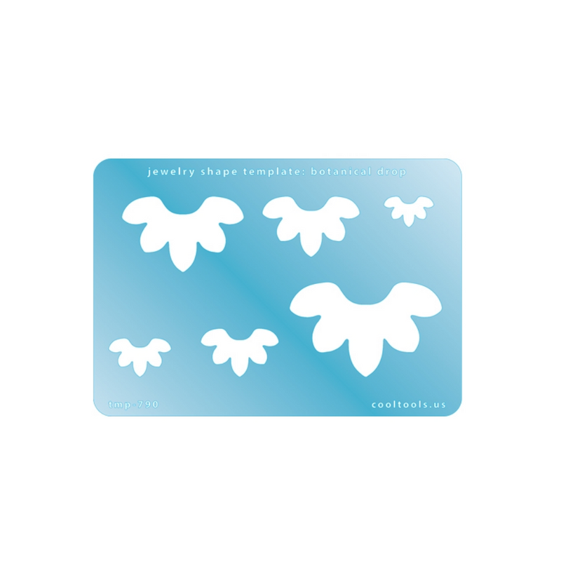 Jewellery Shape Template - Botanical Drop