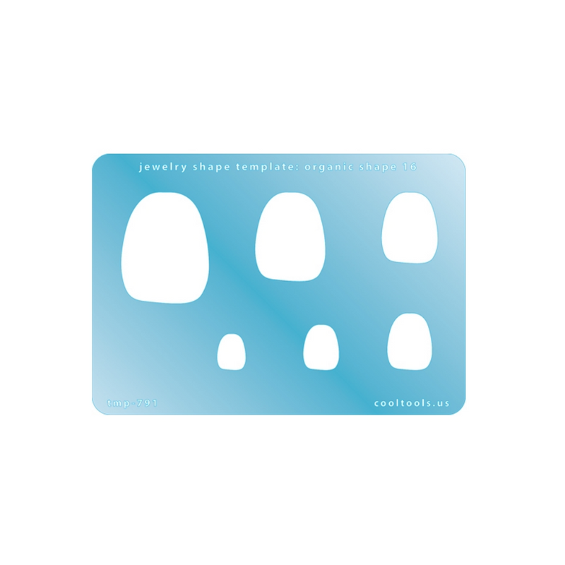 Jewellery Shape Template - Organic Shape 16