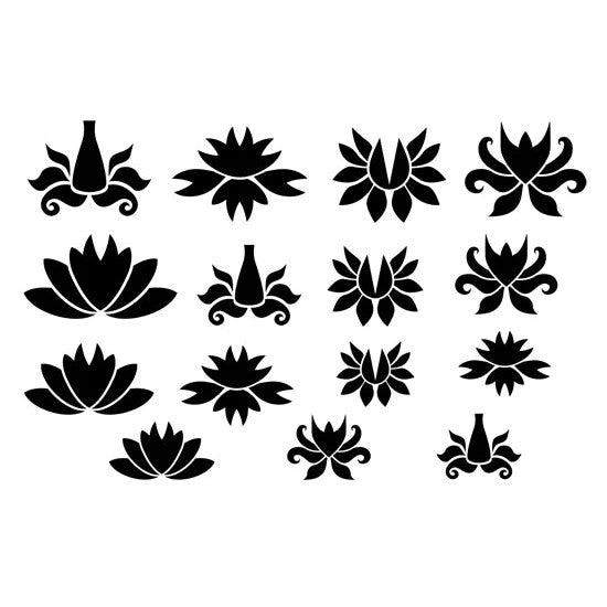 Jewel Stamps - Water Lillies 1