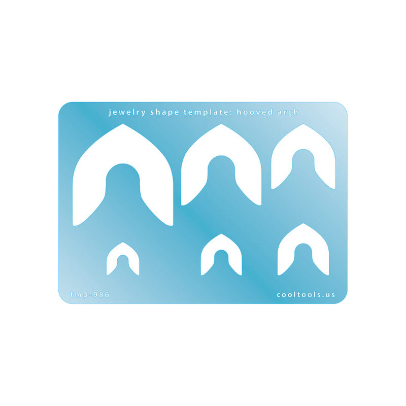 Jewellery Shape Template - Hooved Arch - 103-TMP-986