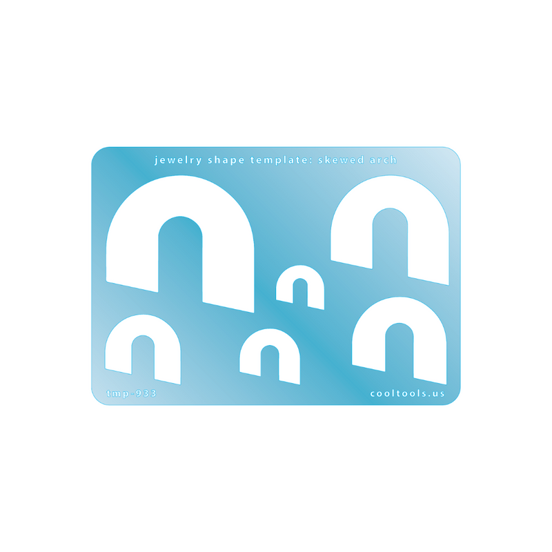 Jewellery Shape Template - Skewed Arch - 103-TMP-933