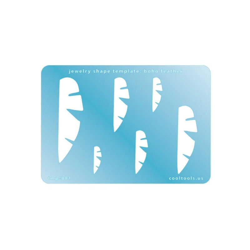 Jewellery Shape Template - Boho Feather