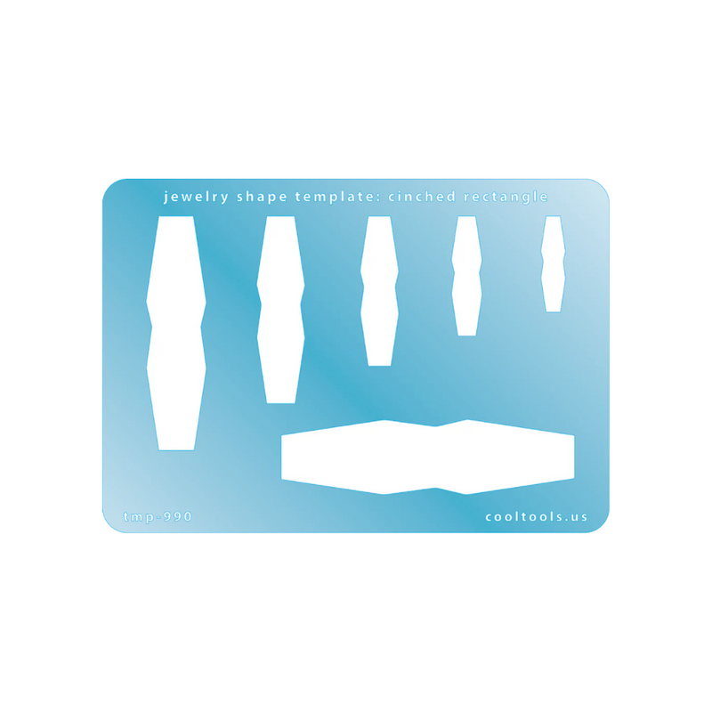 Jewellery Shape Template - Cinched Rectangle - 103-TMP-990