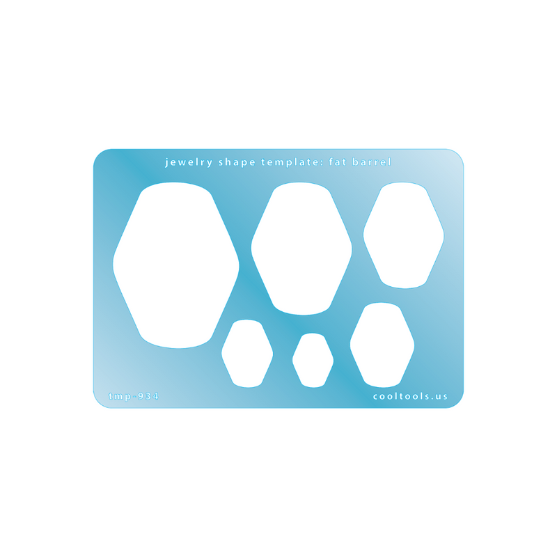 Jewellery Shape Template - Fat Barrell - 103-TMP-934