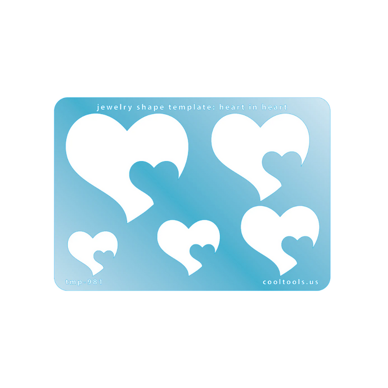 Jewellery Shape Template - Heart in Heart - 103-TMP-981