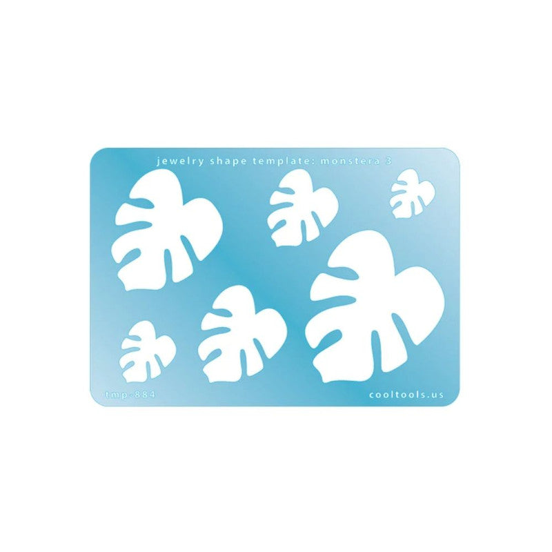 Jewellery Shape Template - Monstera 3