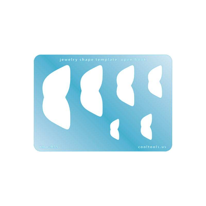 Jewellery Shape Template - Open Book - TMP-935