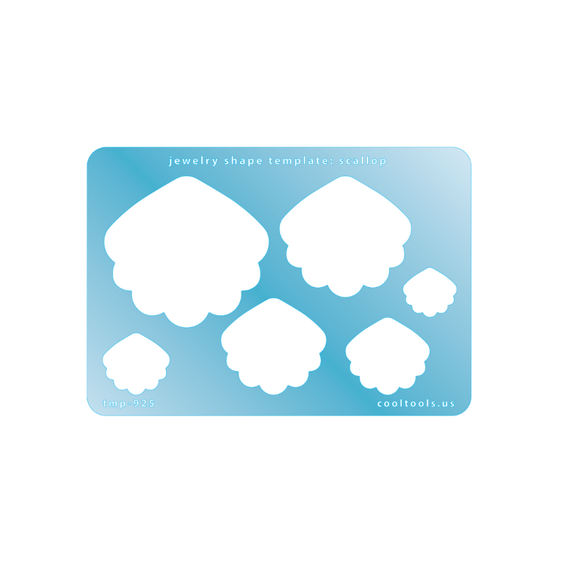 Jewellery Shape Template - Scallop - 103-TMP-925