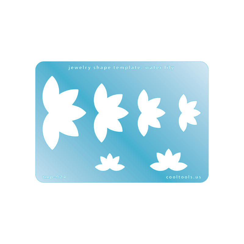 Jewellery Shape Template - Water Lily - 103-TMP-924