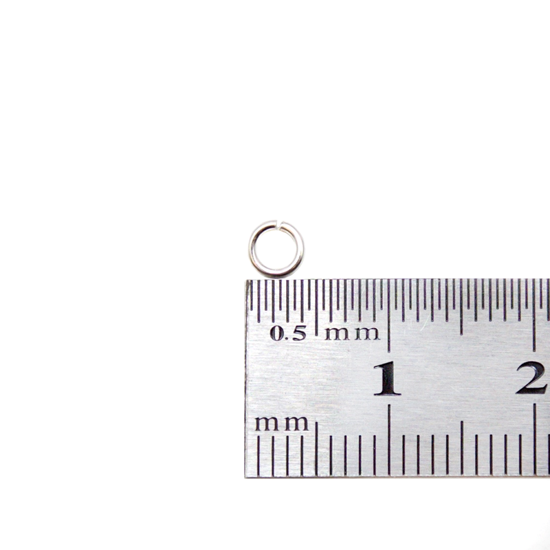 3mm Sterling Silver Jump Ring - Small - Pack of 10 - 102-K-0001