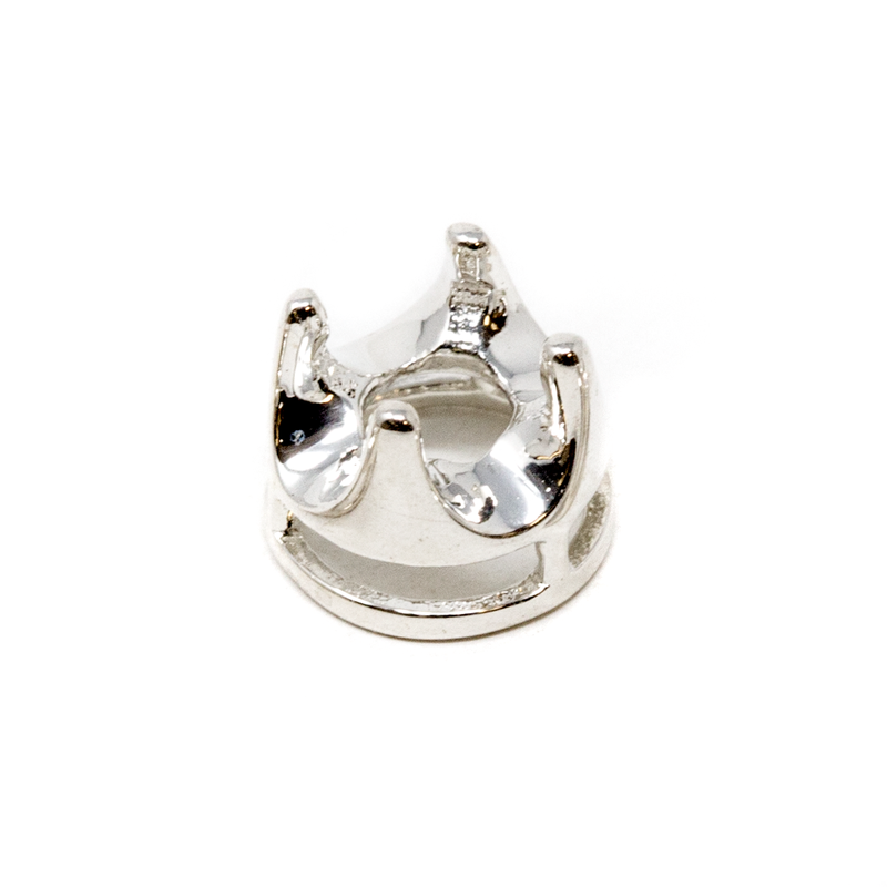 Sterling Silver Crown 4-Prong Bezel - 4mm