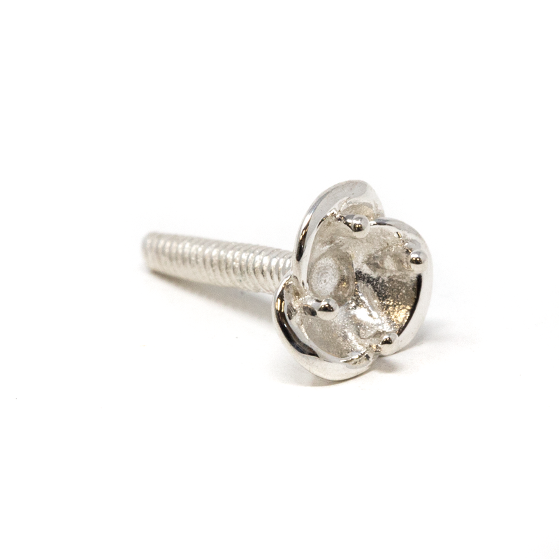Sterling Silver Flower Prong - VIOLA - 3mm