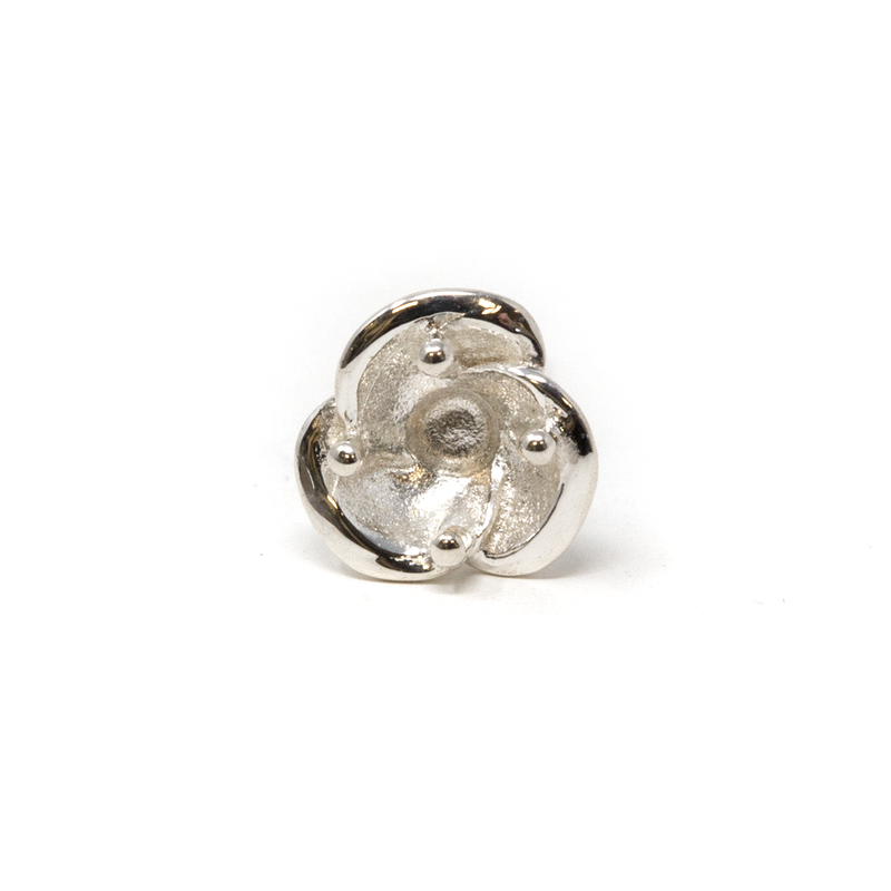 Sterling Silver Flower Prong - VIOLA - 3mm