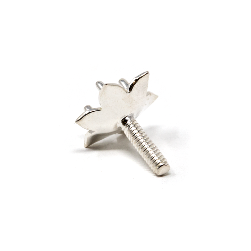 Sterling Silver Flower Prong - LILY - 3mm