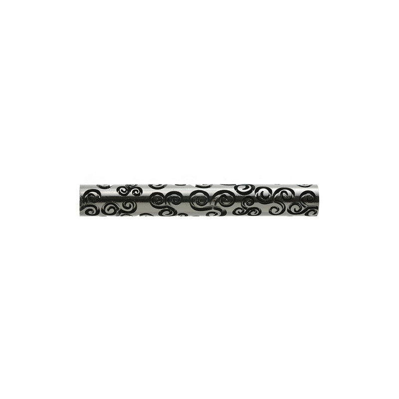 Large Acrylic Texture Roller - Tri-Spiral Skies 7.5cm