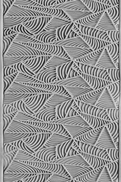Acrylic Texture Large Roller (KPCR) - Triangles - 7.5cm
