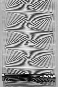 Acrylic Texture Large Roller (KPCR) - Square Rhythms - 7.5cm