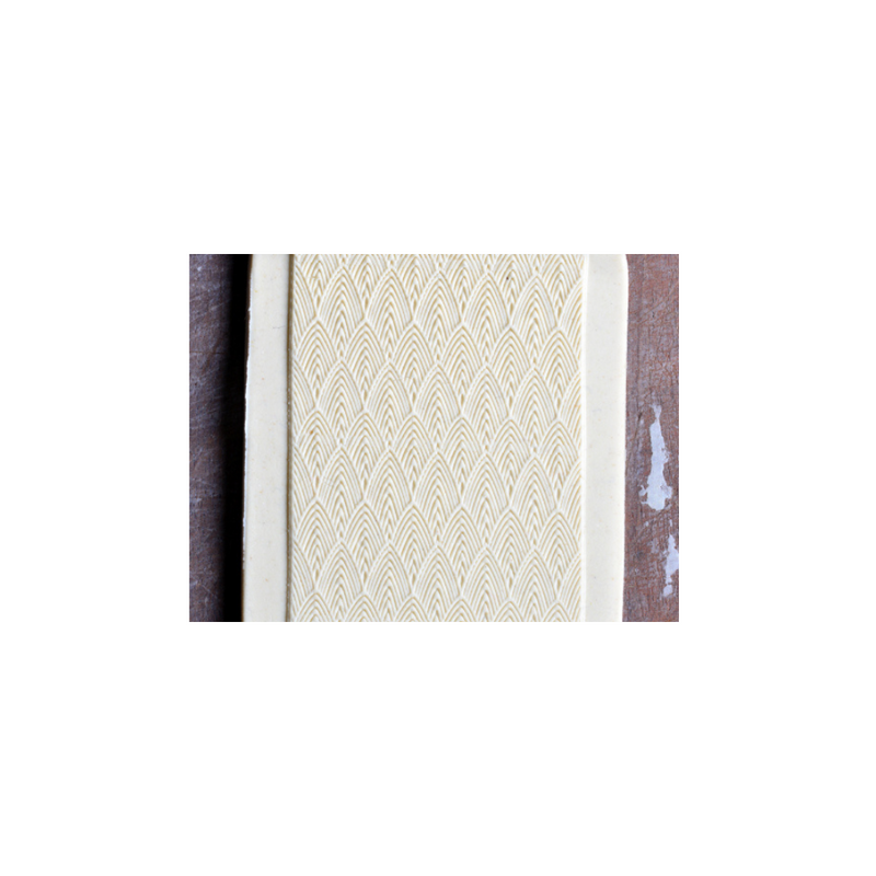 Acrylic Texture Fine Line Roller (KRFL) - Feather - 7.5cm - Example