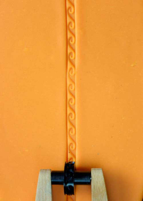 Acrylic Texture Roller - Waves - 5mm