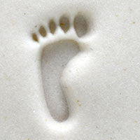 Acrylic Stamp (KS) - Left Foot Print - 10mm