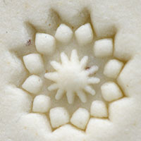 Acrylic Stamp (KS) - Geometric Flower - 10mm