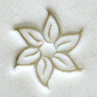 Acrylic Stamp (KS) - Star Flower - 10mm