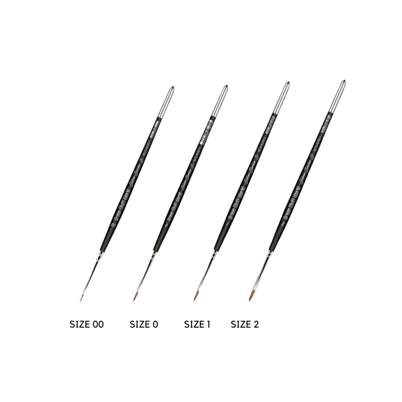 Kolinsky Silver Series Brushes 4pk Sizes