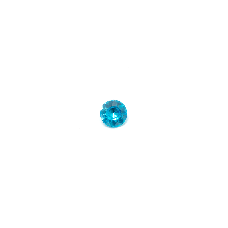 Lab Created Gemstone - Blue Topaz Round 4mm (Non-fireable)