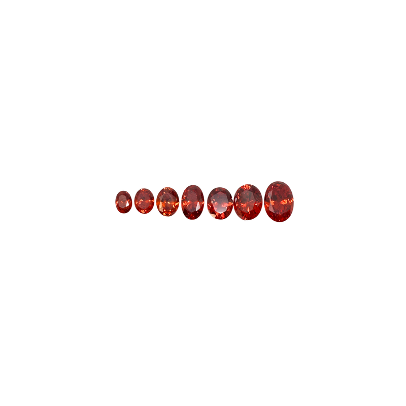 Lab Created Gemstone - Padparadscha Oval