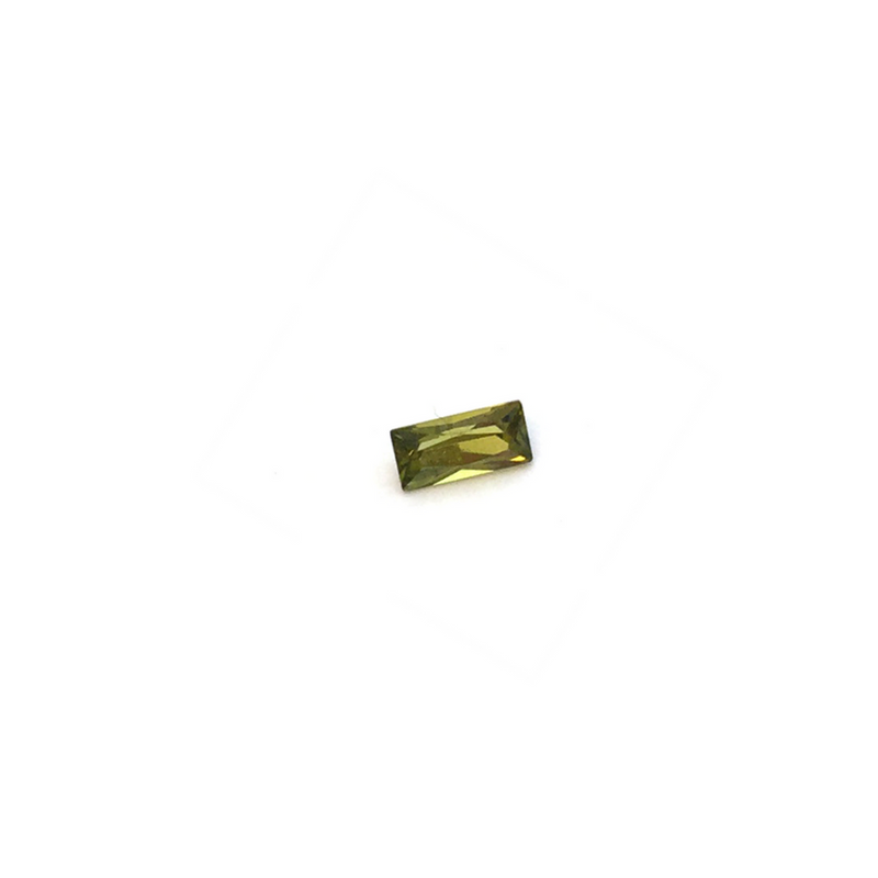 Lab Created Gemstone - Peridot Baguette - 201-LCGPB