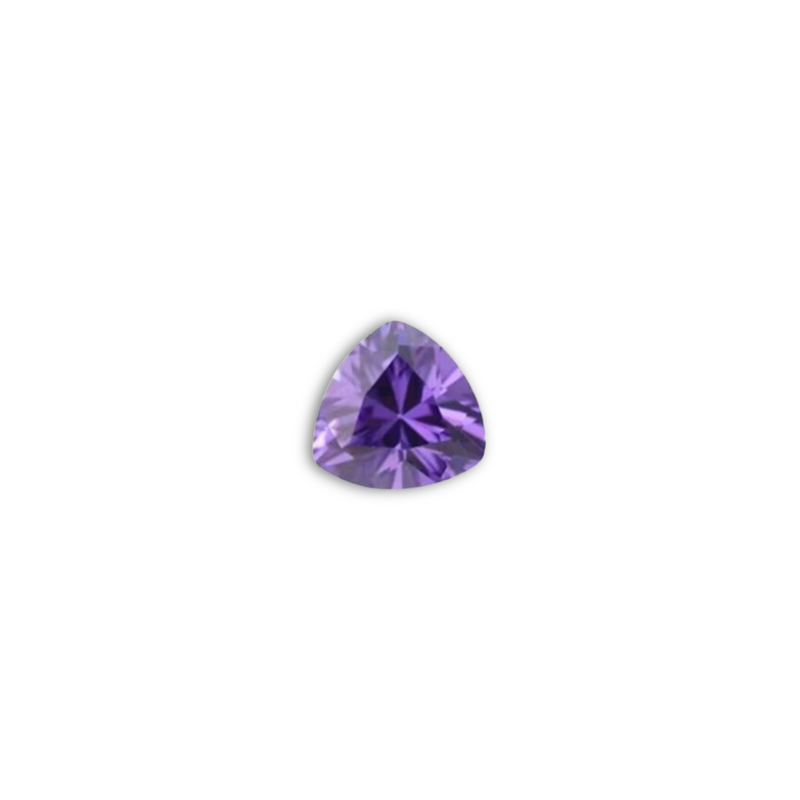 Lab Created Gemstone Trillion Amethyst-201-LCGTRA
