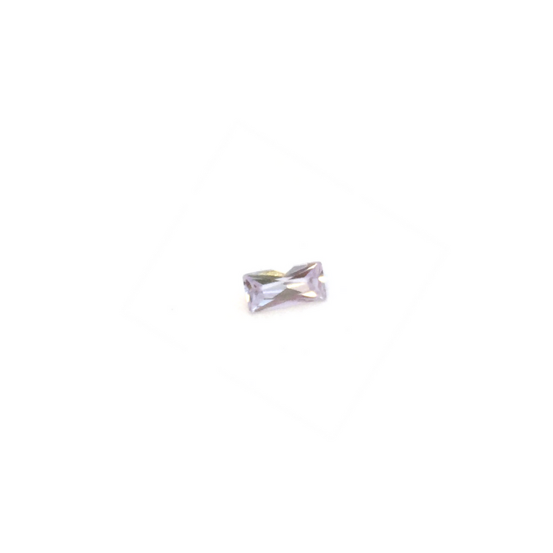 Lab Created Gemstone - White Baguette - 201-LCGWHB