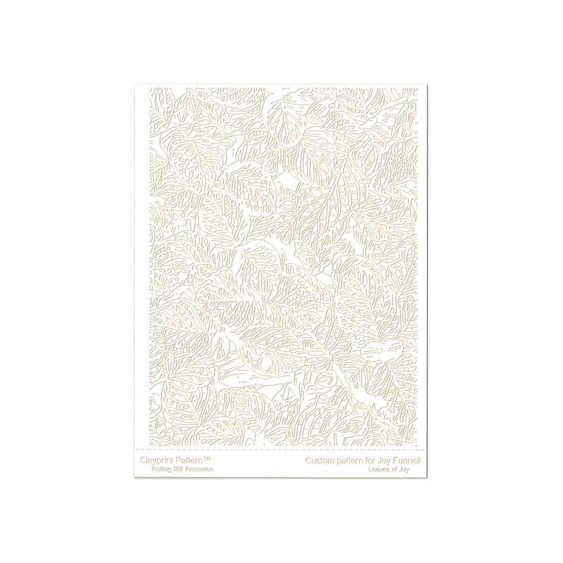 RMR Laser Texture Paper - Leaves of Joy - 102 x 127mm