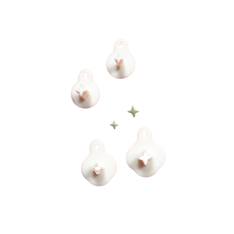 Micro Cutter - 4 Sided Star (With Push Stamp)