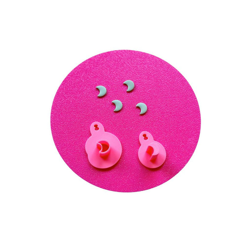 Micro Cutter - Moon (With Push Stamp) In Clay