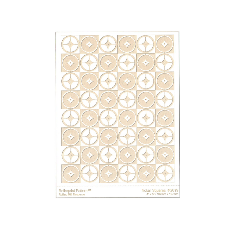 RMR Laser Texture Paper - Notan Squares - 102 x 127mm