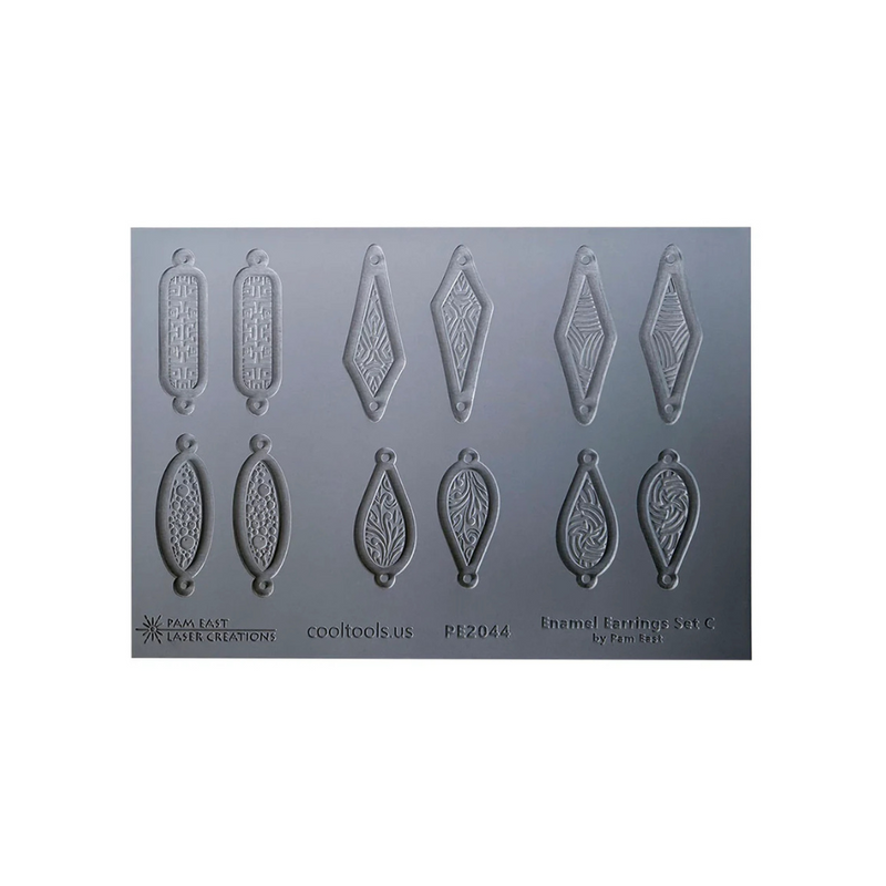 Pam East Texture Mat Set - Drop Earrings Set C - 264-PE2044