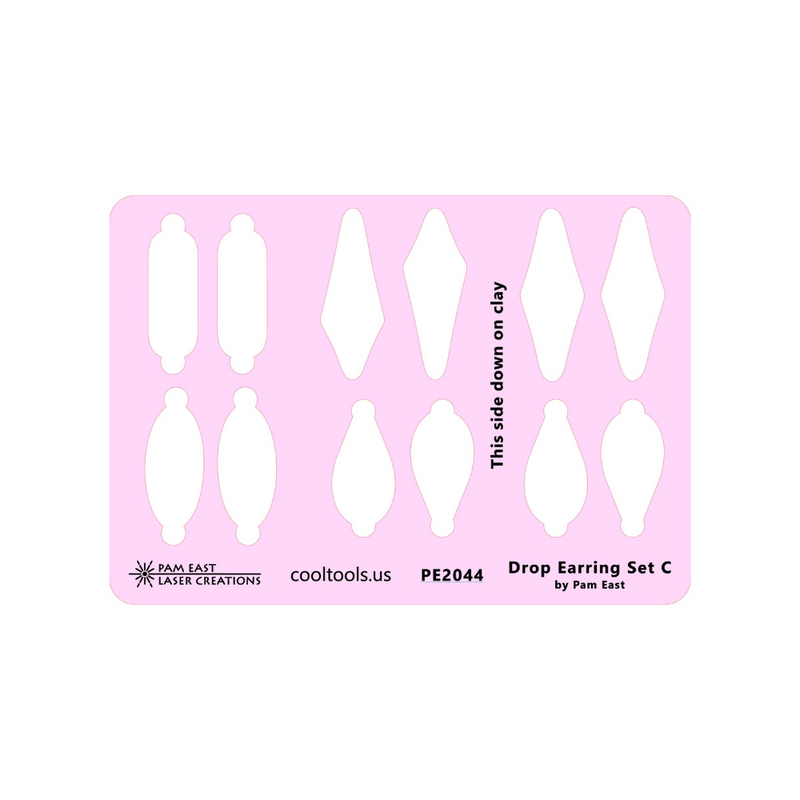 Pam East Template Set - Drop Earrings Set C - 264-PE2044