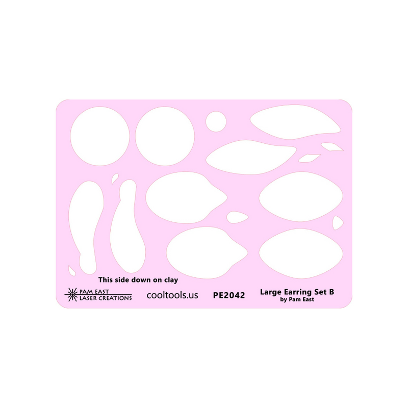 Pam East Template Set - Large Earrings Set B - 264-PE2042